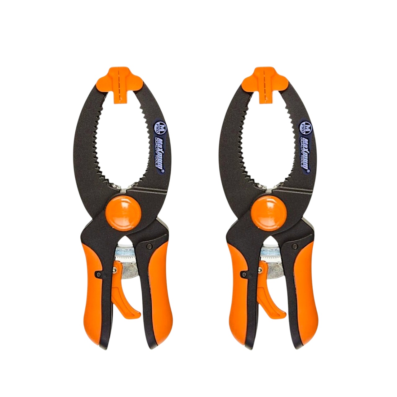 клещи зажимные с храповым механизмом 230 мм, 2 шт.,пластик,"maximum" mx 17979 оптом