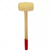 Киянка резиновая с деревянной рукояткой 750 гр, белая (2276)